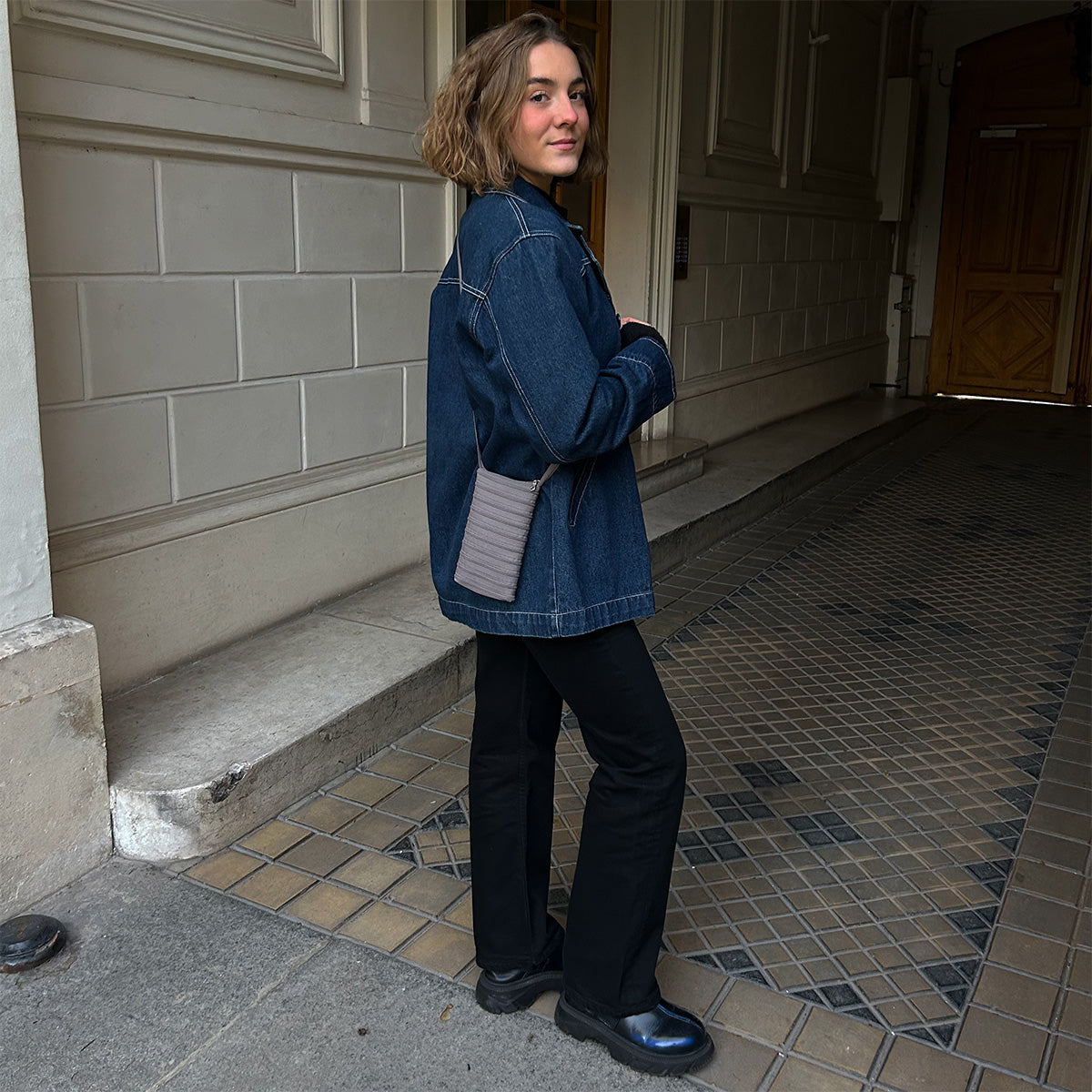 Pochette Téléphone - Taupe