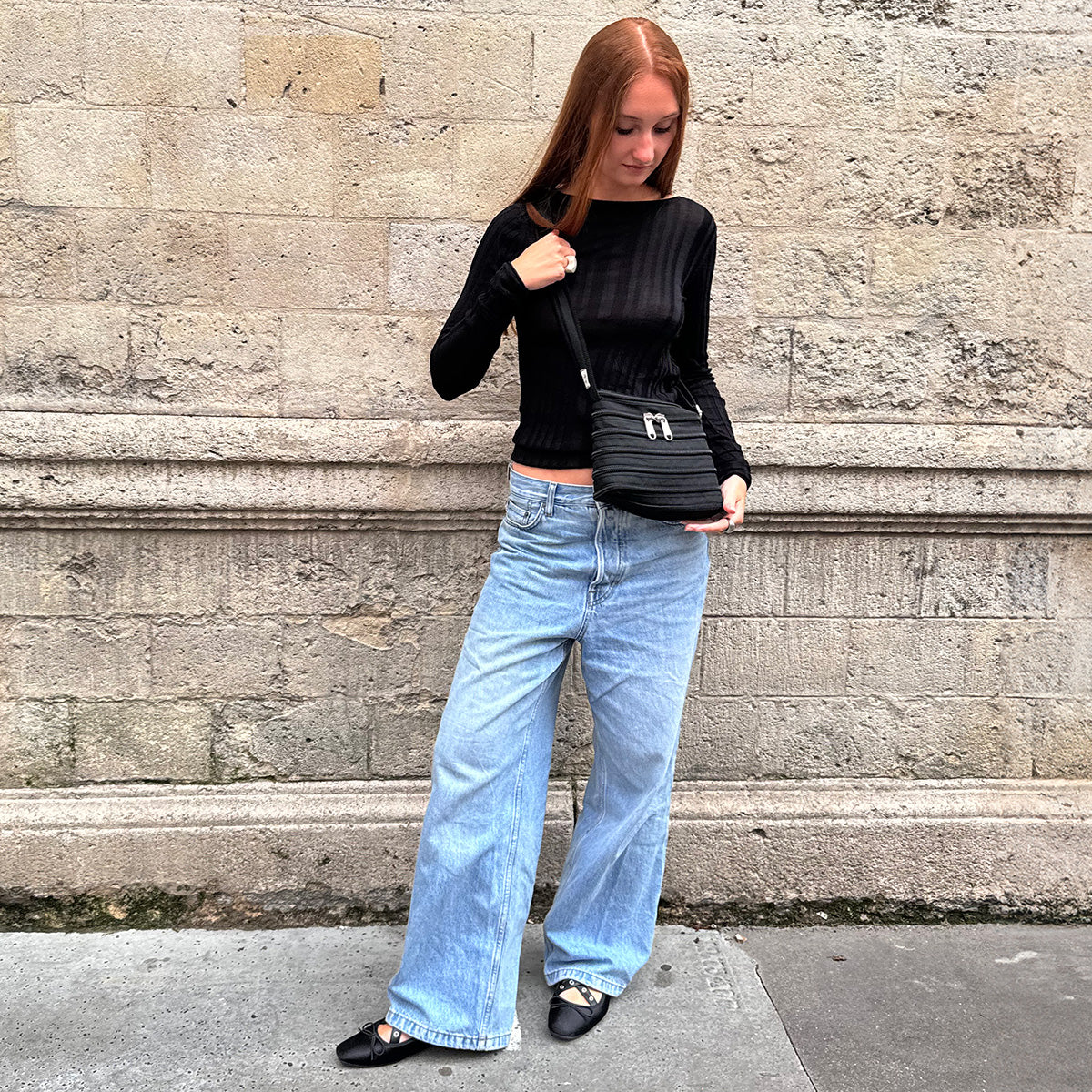 Le mini sac Messager - Noir