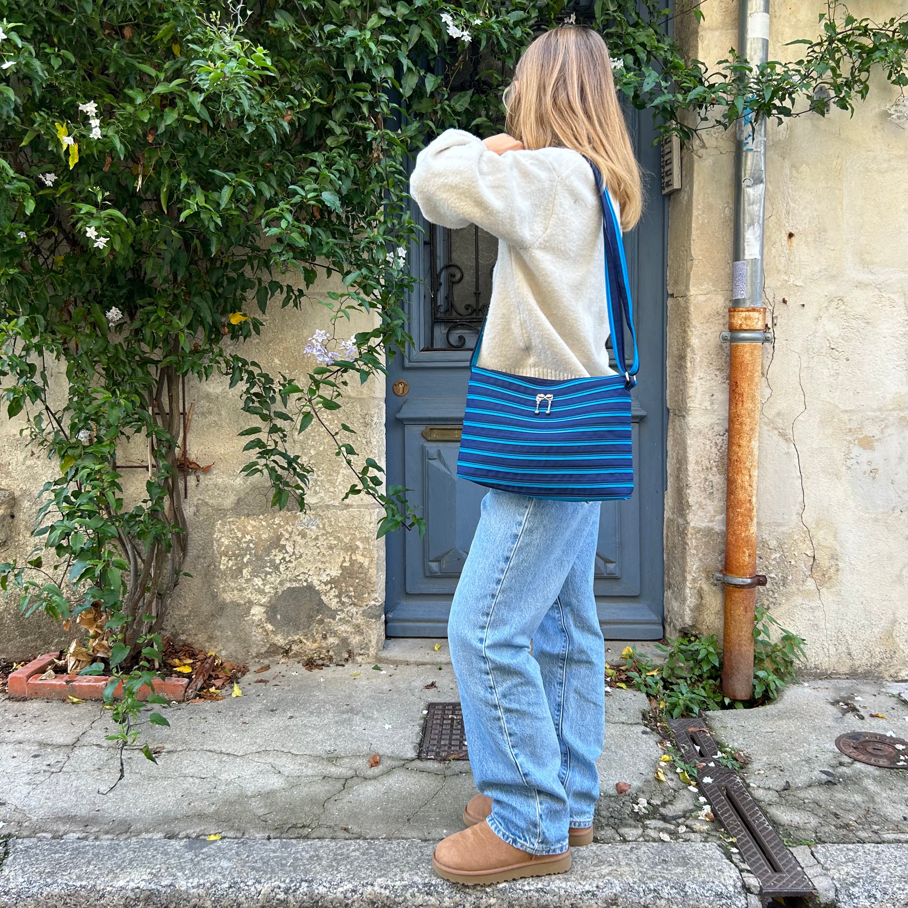 Besace - Marine/Turquoise