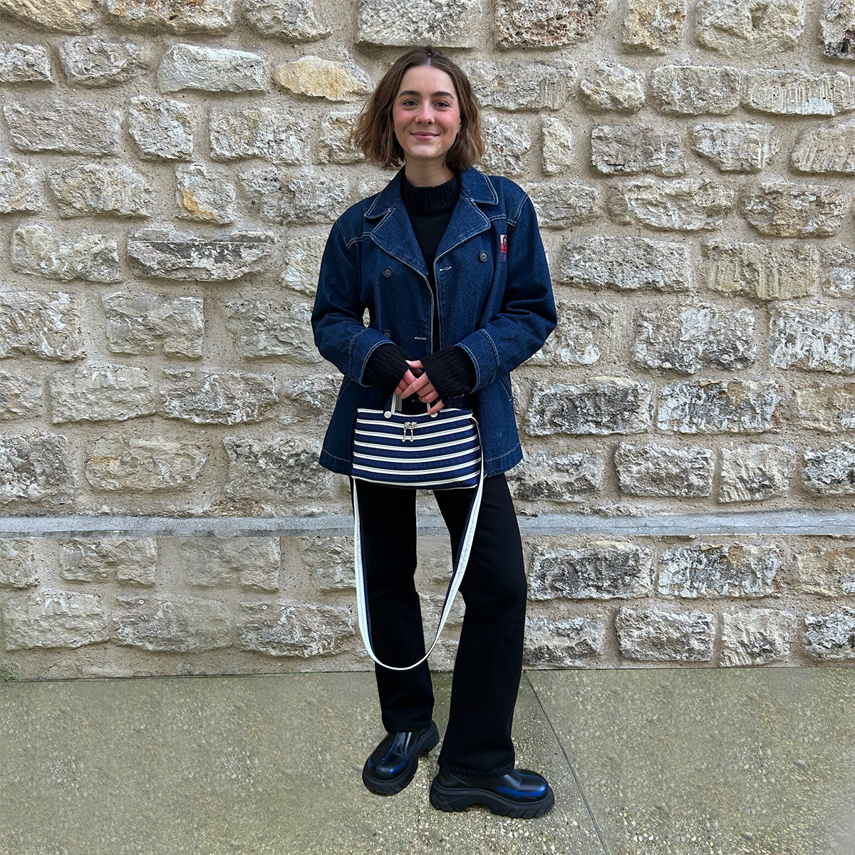 Le sac Tali - Marine/Blanc