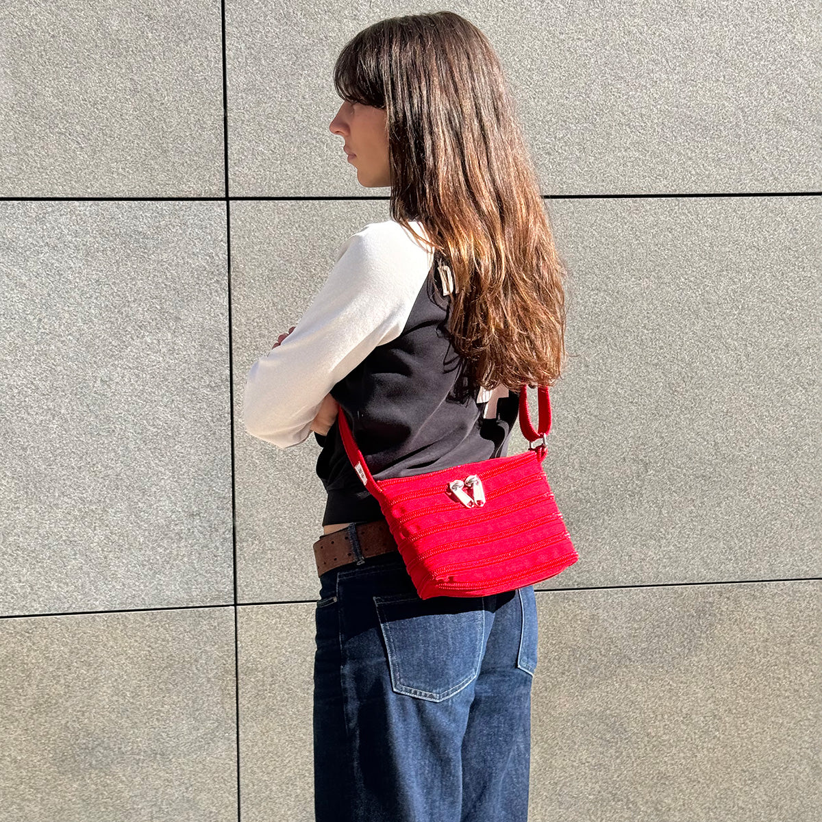 Le mini sac Messager - Rouge