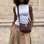 Le mini sac Messager - Chocolat