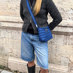 Le mini sac Messager - Indigo