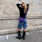 Le mini sac Messager - Violet