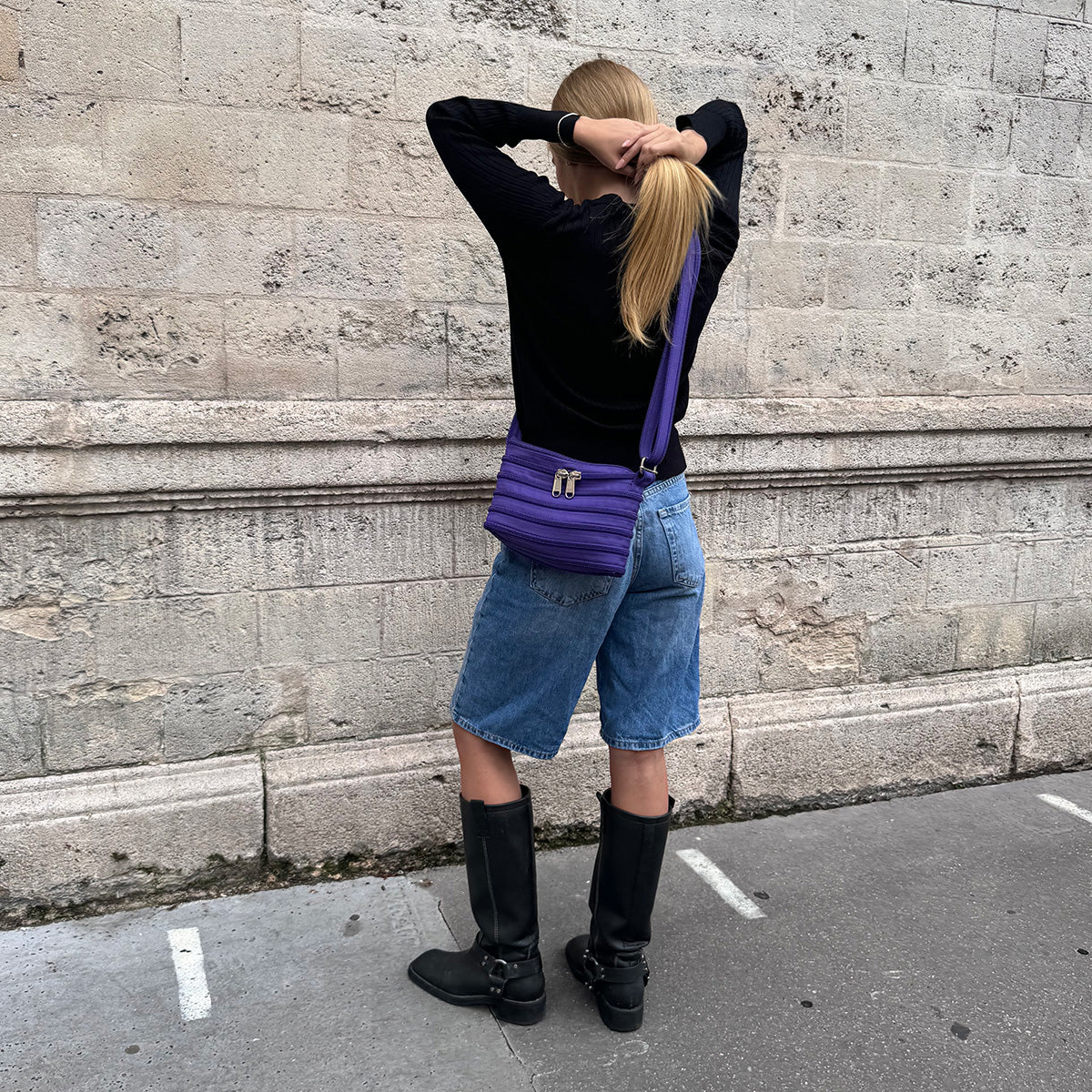Le mini sac Messager - Violet